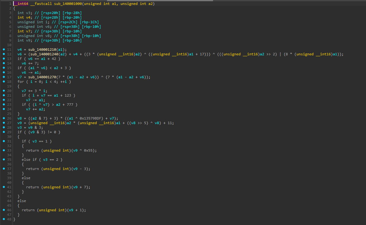 Hex-Rays pseudocode, unobfuscated